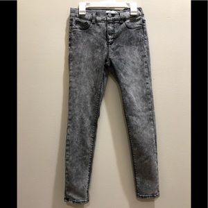 Girls gray jeans pants, size 14